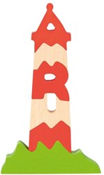 Goki Holzpuzzle Leuchtturm Amrum - pädagogisches Spielzeug Dekoration