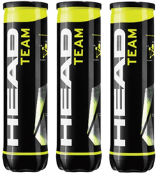 Head Team Tennis Balls (3 Tubes of 4) -  - Pack of 12
