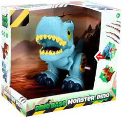 Dino Base Dino Spielfigur blau - pädagogisches Spielzeug für Kinder