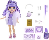 Rainbow High Modepuppe lila - Crystal Fashion Doll Violet mit Zubehör-3