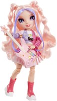 Rainbow High Jr High Modepuppe Bella rosa mit Gitarre und Stickern-2