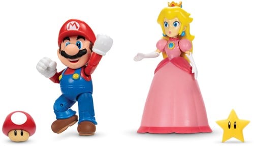 Super Mario figuren mario & peach 10 cm 2-pack-2