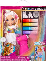 van der Meulen Rainbow High Modepuppe Airbrush Set lila Augen kreativ
