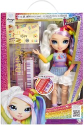Rainbow High Jr High Modepuppe Amaya - bunte Rockband Puppe mit Keyboard