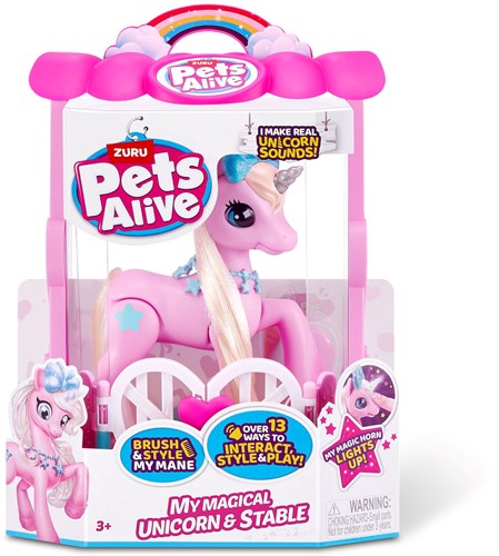 Zuru Spielzeug Einhorn Pets Alive magisch interaktiv Licht und Sound
