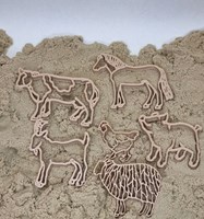 Grennn Bauernhoftiere Ausstecher - umweltfreundliches Spielzeug für Kinder-2