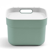 Curver Abfalleimer Bio 5L grün/grau - nachhaltiger Küchenmülleimer-2
