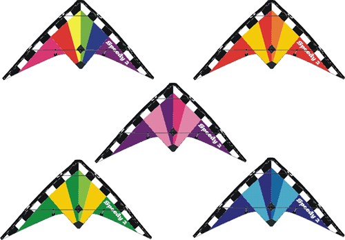 Knoop Kites Drachen Speedy 1.2 - bunter Lenkdrachen für Kinder