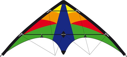 Knoop Kites Delta Lenkdrachen Stunt Pilot 2-Leiner Multicolor Textil