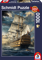 Schmidt Puzzle Segelschiff Jigsaw - 1000 Teile - Nostalgie und Geschichte