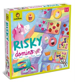 Ludattica Lernspielzeug Risky Domino - Einhorn Karton