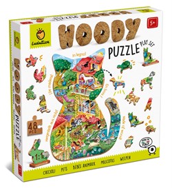 LUDATTICA Holzpuzzle - Haustiere