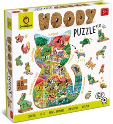 LUDATTICA Holzpuzzle - Haustiere