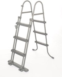 Bestway Poolleiter Stahl grau 107cm hoch Poolzubehör