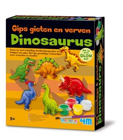 4M Dinosaurier-Formen und Maler-Set, phosphoreszierend