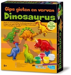 4M Dinosaurier-Formen und Maler-Set, phosphoreszierend