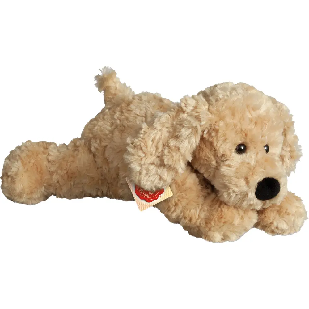 Hermann Teddy Kuscheltier Hund beige Plüsch 28 cm Spielzeug