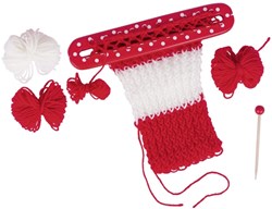 Goki Strickrahmen Holz Bastelset für Kinder und Erwachsene