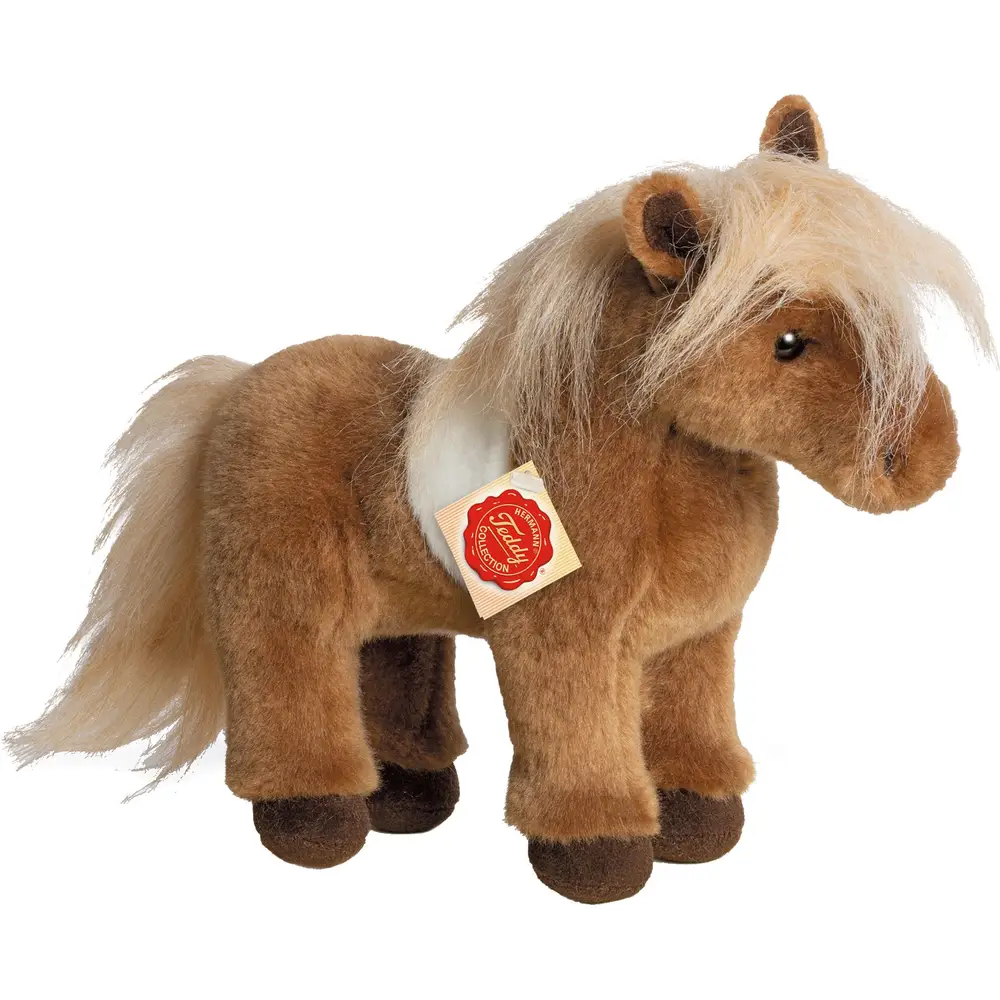 Hermann Teddy Kuscheltier Pferd Shetlandpony Plüsch 25 cm braun