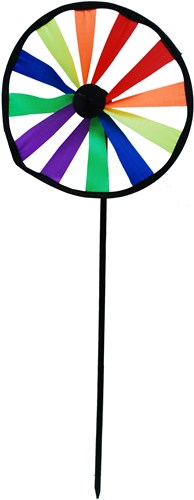 HOT Sports + Toys Windmühle mit Holzstab 18 cm buntes Spielzeug