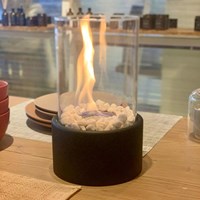 Esschert Design Bio-Ethanol Tischkamin rund schwarz für drinnen und draußen-3