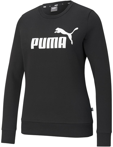 Puma Damen Sweatshirt ESS Logo Crew schwarz - sportlicher Pullover XS Polyester