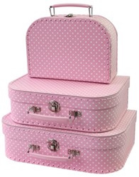 Simply 3 Koffer Polkadot Pink 36966
