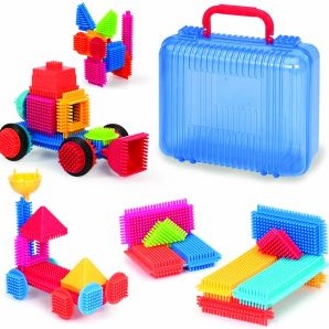 Simply Bristle Blocks 50 ass (in koffertje). 2+