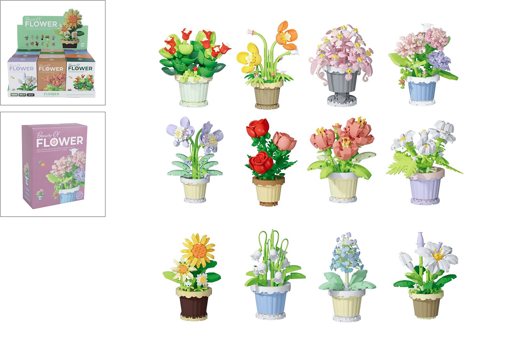 Van Manen Blumen Bauset Pflanze im Topf