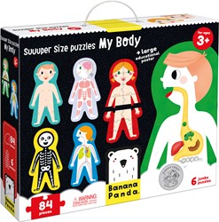 Banana Panda Supergroßes Puzzle Mein Körper 3+