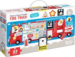 Banana Panda Spiel das Puzzle Feuerwehrauto 2+