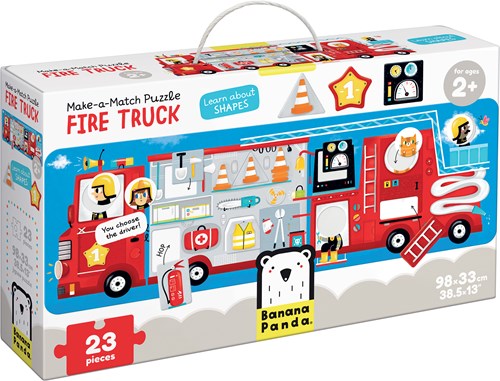 Banana Panda Spiel das Puzzle Feuerwehrauto 2+