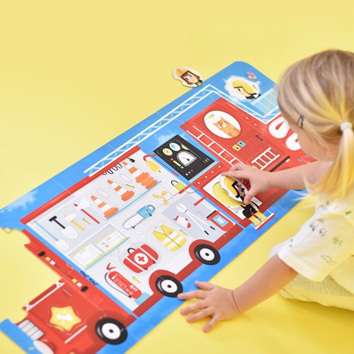 Banana Panda Spiel das Puzzle Feuerwehrauto 2+-3