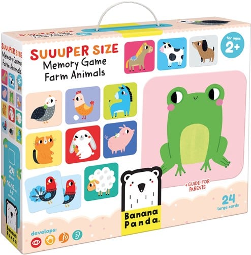 Banana Panda super size memo Spiel Bauernhof Tiere 2+