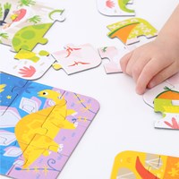 Banana Panda On-the-Go Puzzle Dinosaurier 3+ - FÜNF Puzzles mit 9 Teilen - Lustiges Dino-Puzzle-Spielzeug-3