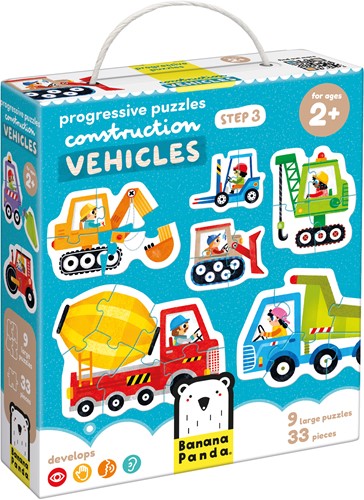 Banana Panda Schritt für Schritt Puzzle Fahrzeuge 2+