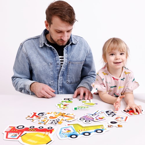 Banana Panda Schritt für Schritt Puzzle Fahrzeuge 2+-3