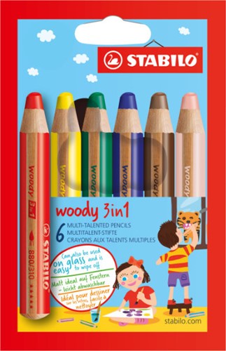 STABILO Woody 3 in 1 Buntstift 6 Stück(e)