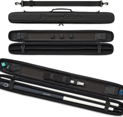 PowerGlide Queue Koffer schwarz - Premium Snooker und Pool Tasche mit EVA Schutz