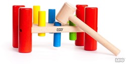 Hammerspiel Hammerbank Klopfspiel Hammerbord Holzspielzeug klopfen