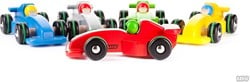 Bajo Holz-Rennauto Formel 1 rot Spielzeugauto nachhaltig