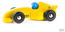 Bajo Holz Formel 1 Rennwagen - Spielzeugauto gelb nachhaltig