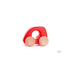 Bajo Holz Mini Auto - Spielzeugauto rot, nachhaltiges Holz