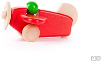 Bajo Holzflugzeug mit Pilot - Gelb Spielzeug-3