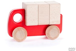 Bajo Kleine Vrachtwagen met blokken Rood