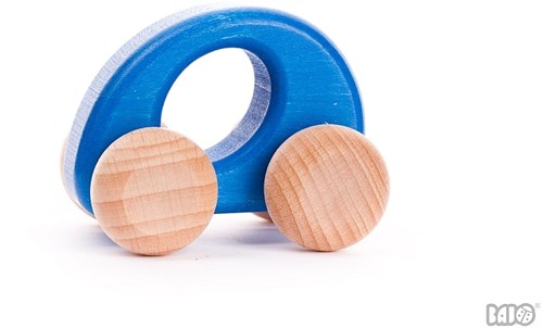 Bajo Holzauto Elipse blau - nachhaltiges Spielzeug für Kinder