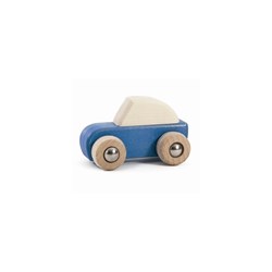 Bajo Holz Pullback Auto blau - nachhaltiges Spielzeugauto