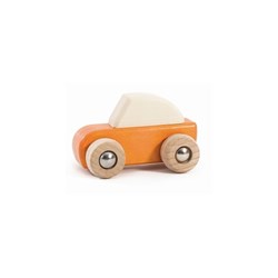 Bajo Holz Pullback Auto orange - nachhaltiges Spielzeugauto
