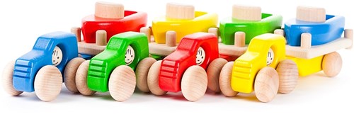 Bajo Holz 4WD Auto Spielzeug mit Anhänger und Boot - Koralle-2