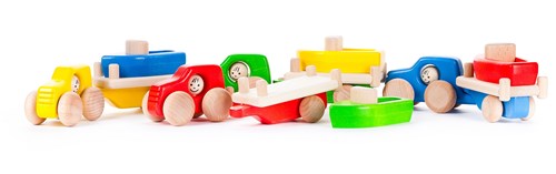 Bajo Holz 4WD Auto Spielzeug mit Anhänger und Boot - Koralle-3